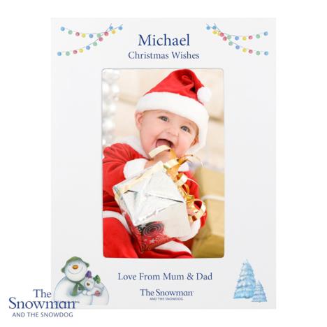 Personalised The Snowman and the Snowdog Photo Frame £19.99